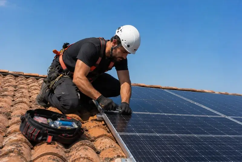 Maintenance et monitoring de panneaux solaires à Saint-Rémy